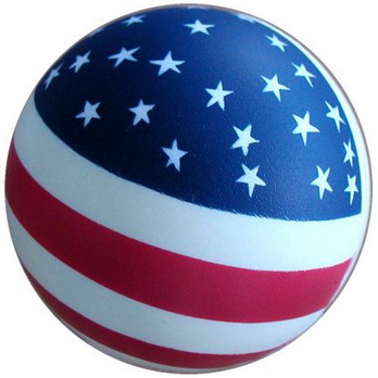 USA flag stress ball