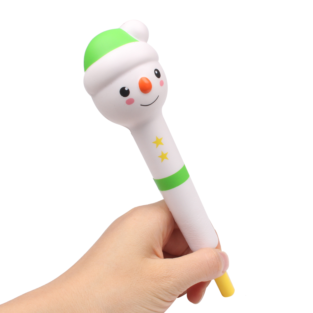 Christmas Snowman squishy pen