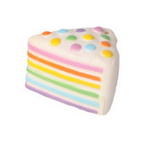 Big triangle rainbow cake