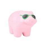Pig with Green Sunglasses Stress Reliever