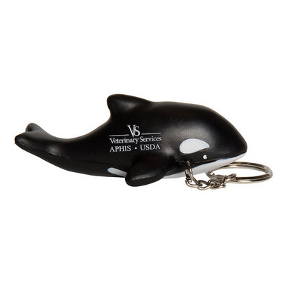 Orca Killer Whale Keyring Stress Reliever