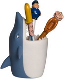 笔筒-鲨鱼笔筒