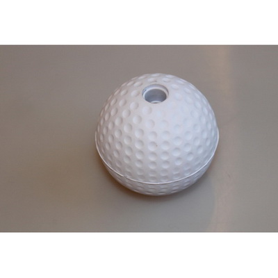 Golf ball with hole
