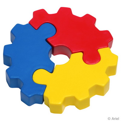 3-Piece Gear Puzzle Set